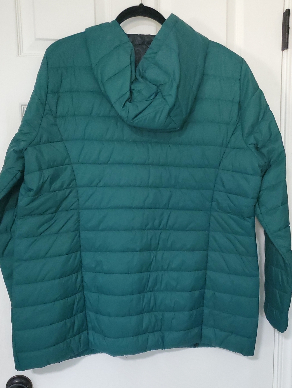 Green Quilted Hooded Puffer Jacket - Picture 8 of 8